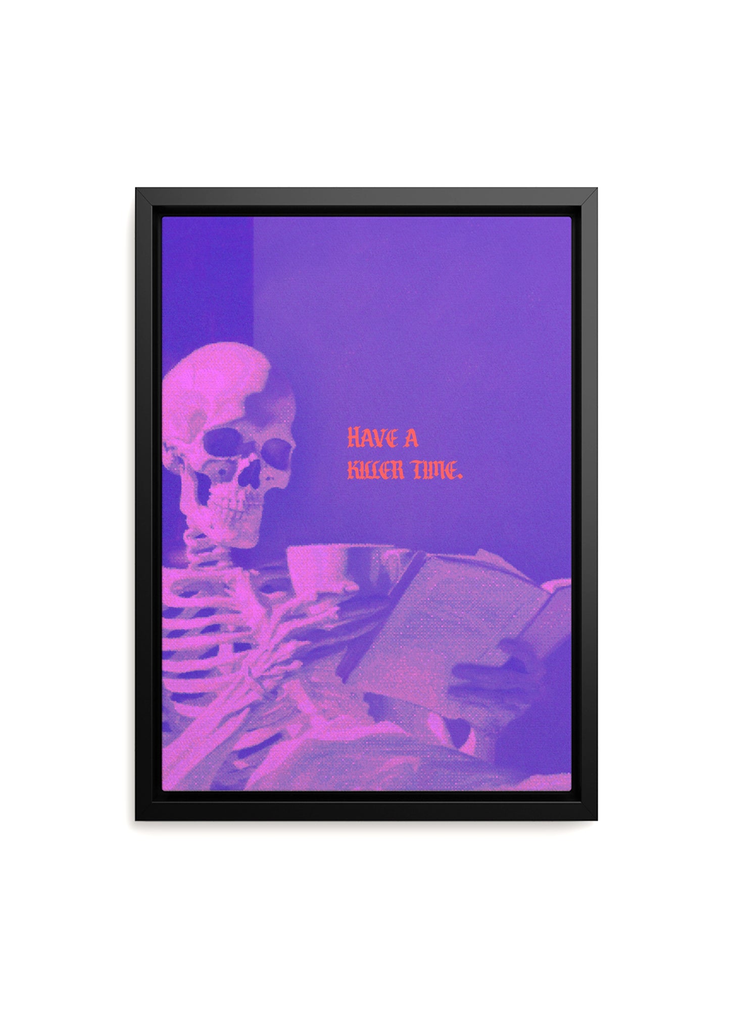 Skeleton Art - Killer Time Canvas