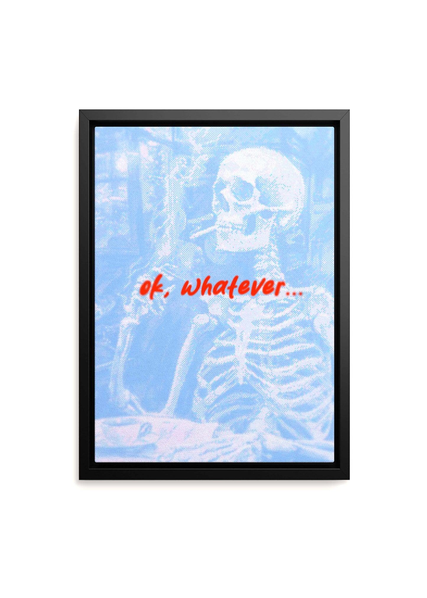 Skeleton Art - Chill Skeleton Canvas