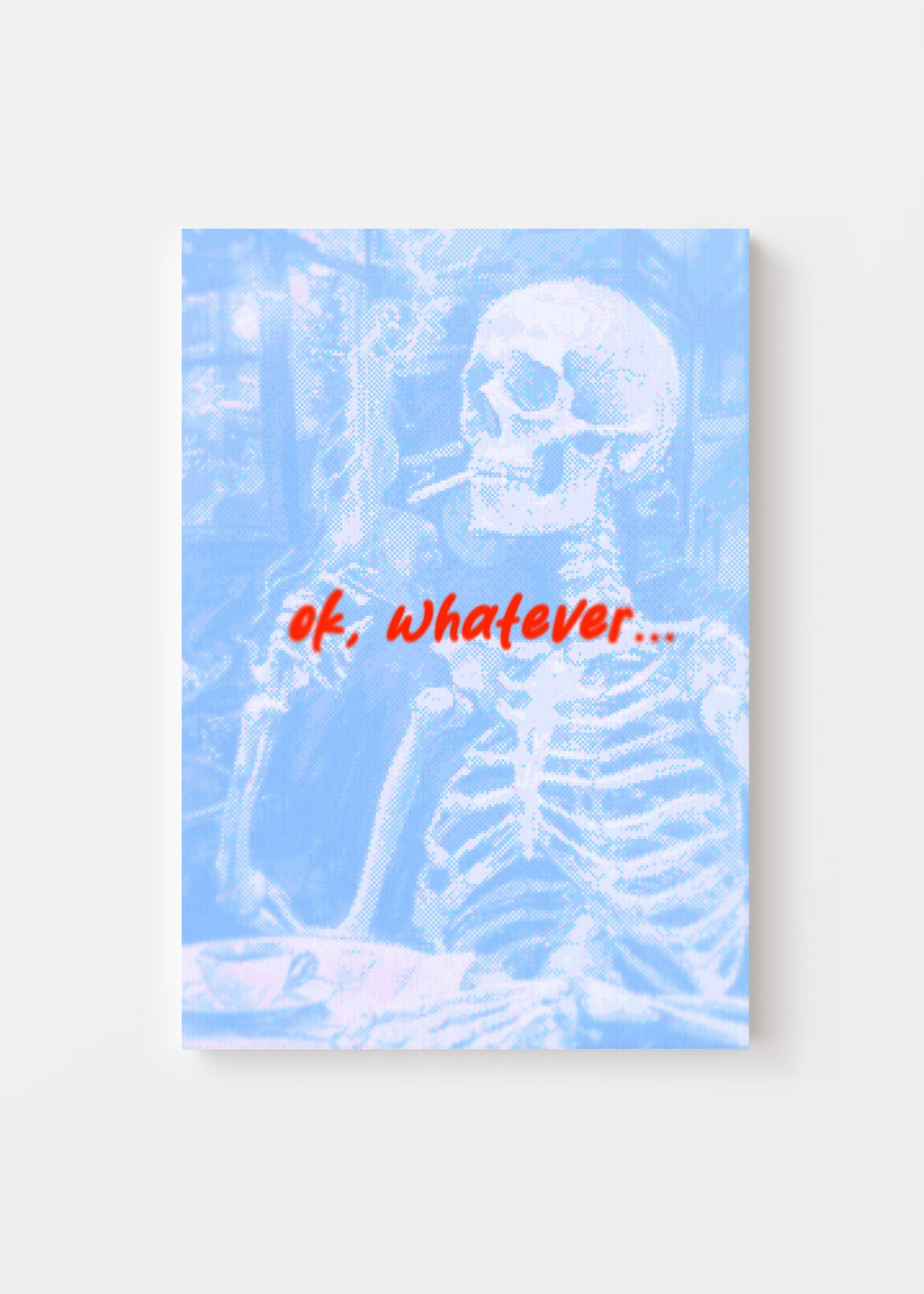 Skeleton Art - Chill Skeleton Canvas