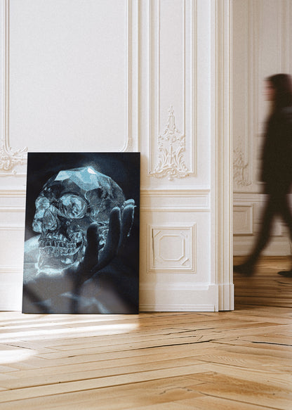 Skeleton Art - Crystal Skull Canvas