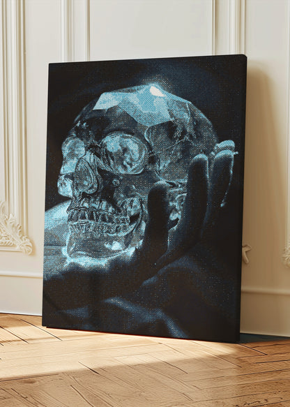 Skeleton Art - Crystal Skull Canvas
