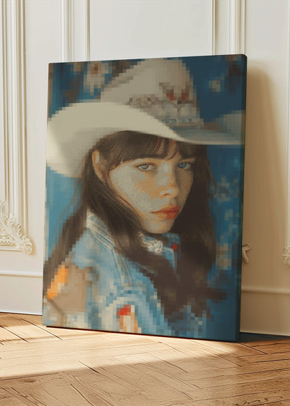 Cowgirl Art - Digital Cowgirl Canvas